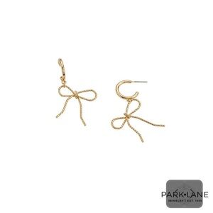 Park Lane Gold “Lacey” Bow Earrings